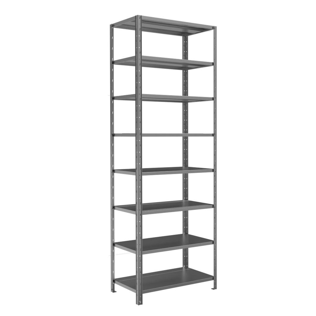 Стелаж металевий FORSTOR Start 2200×750×400 мм 8 полиць оцинкований